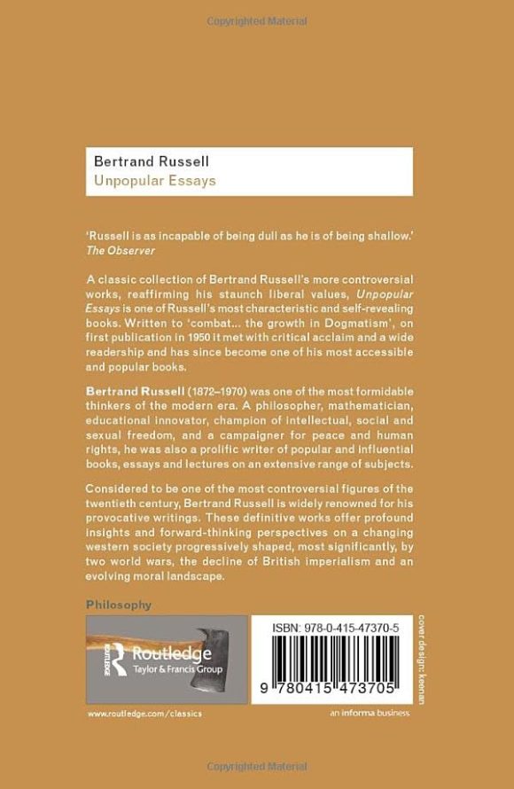 Unpopular Essays (Routledge Classics) - Image 2