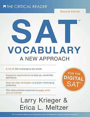 SAT® Vocabulary: A New Approach by Erica Meltzer (Author), Larry Krieger (Author)