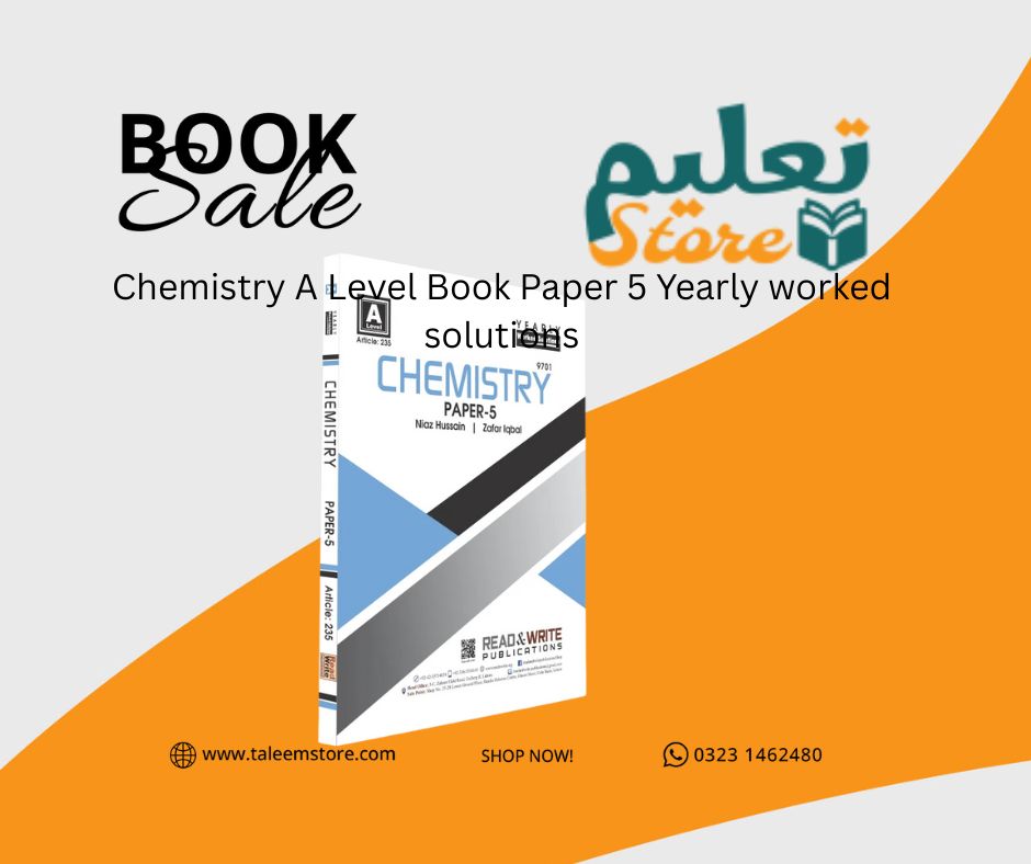 Chemistry A Level Book Paper 5 Yearly worked solutions 9701