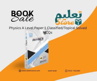 291 Physics A Level Paper-1 Classified/Topical Solved MCQs