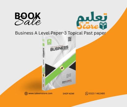 Business A Level Paper-3 Topical Past paper 9609