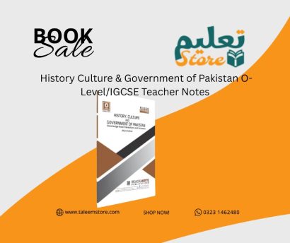 History Culture & Government of Pakistan O-Level/IGCSE Teacher Notes 	2059