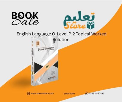 English Language O-Level P-2 Topical Worked Solution 1123