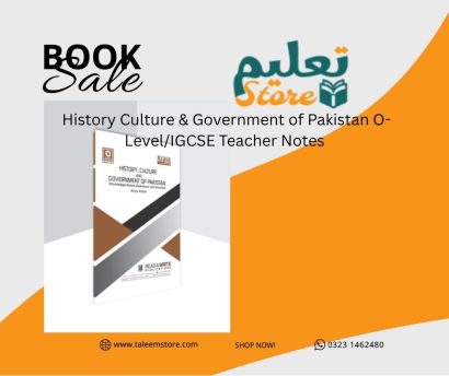 History Culture & Government of Pakistan O-Level/IGCSE Teacher Notes 2059