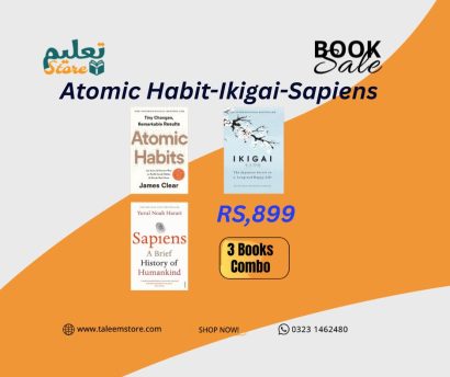 3 BOOKS  [Combo] Atomic Habit-Ikigai-Sapiens