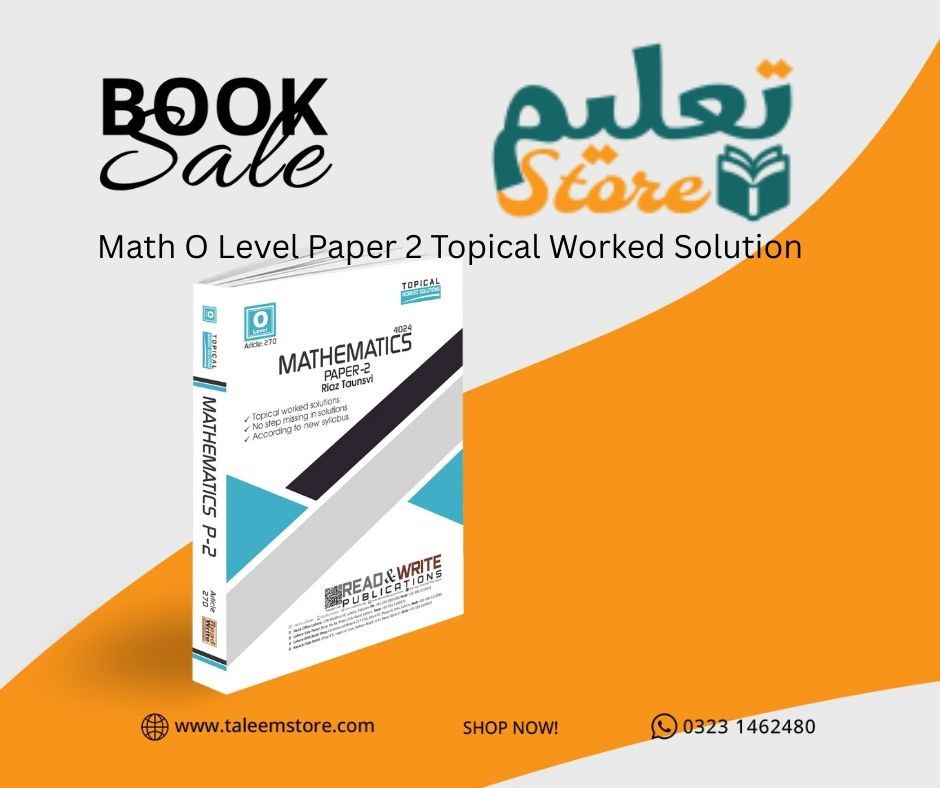 Math O Level Paper 2 Topical Worked Solution 4024