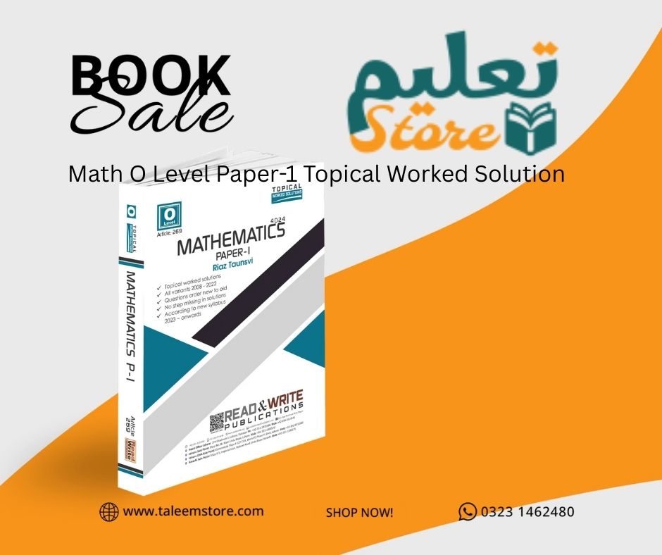 Math O Level Paper-1 Topical Worked Solution By Riaz Taunsvi 4024