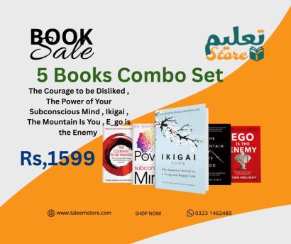 The Courage to be Disliked , The Power of Your Subconscious Mind , Ikigai , The Mountain Is You , E_go is the Enemy ( Pack of 5 Books)