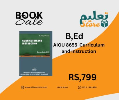 AIOU 8655  Curriculum and Instruction