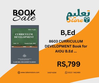 8603 CURRICULUM DEVELOPMENTBook for AIOU B.Ed ...