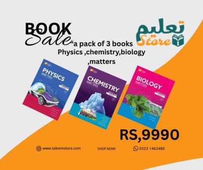 cambridge books“a pack of 3 books Physics ,chemistry,biology ,matters