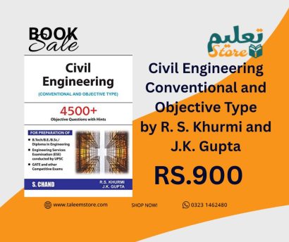 Civil Engineering (conventional and objective type) 4500+ objective Questions with hints by R. S. Khurmi and J. K. Gupta