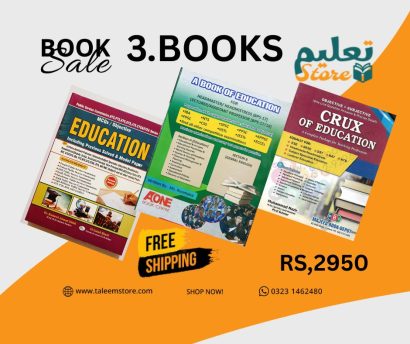 3 Books Education Bundle – Big Sale 📚 Prepare smarter for teaching & competitive exams with our complete education set.  ✅ MCQs + Objective