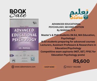 "Advanced Educational Psychology – S.K. Mangal"
