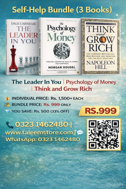 Self-Help Bundle (3 Books) The Leader In You | Psychology of Money | Think and Grow Rich