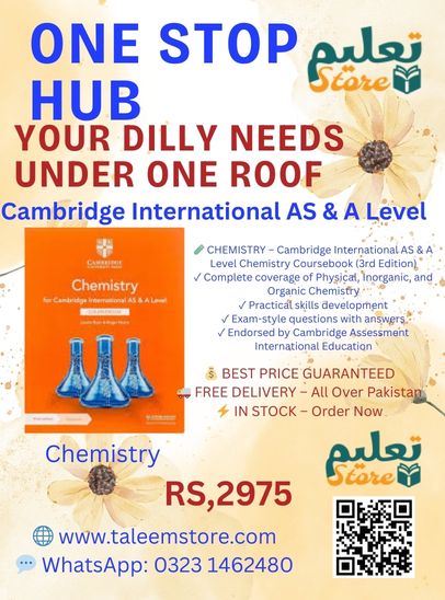BEST PRICE Cambridge International AS & A Level Chemistry Coursebook (3rd Edition)