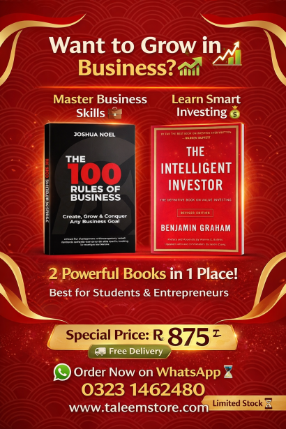 2 Best Business Books Set – The Intelligent Investor + 100 Rules of Business